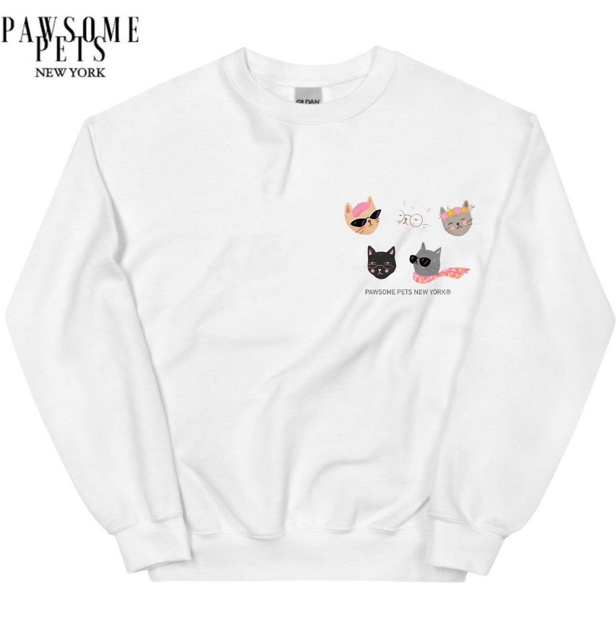 SWEATSHIRT - CATS PARTY(UPPER RIGHT)