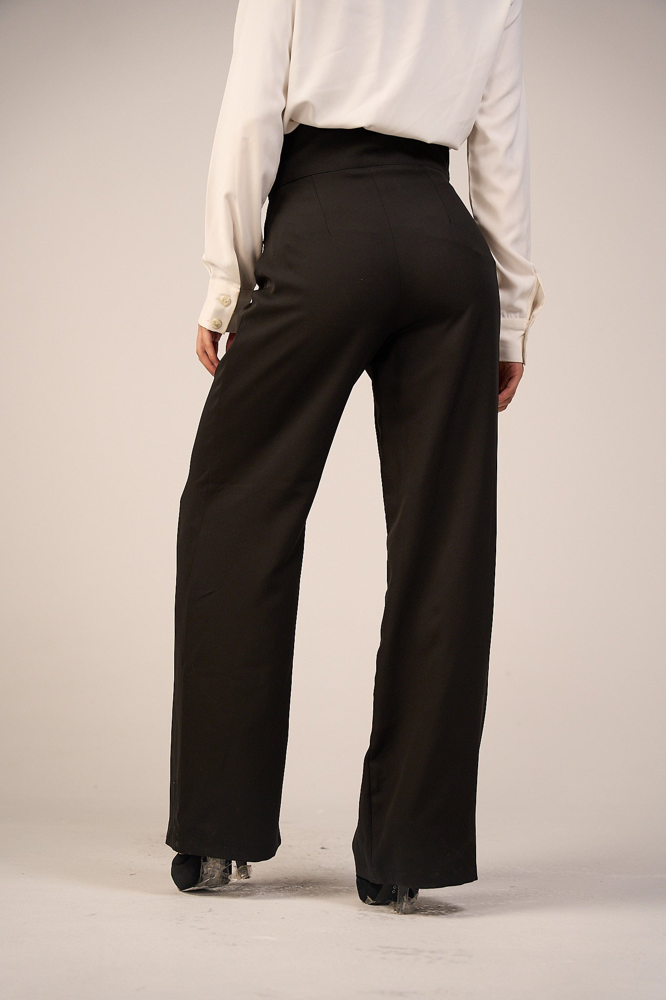 High Waist Classic Trouser - Black
